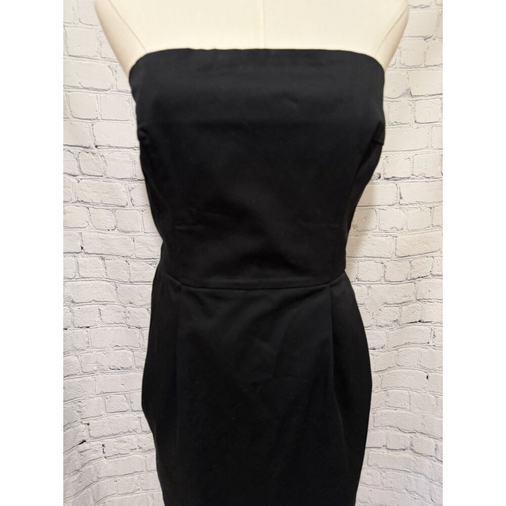 Express Women's Black Strapless Mini Dress Cocktail Zip Up Size 10